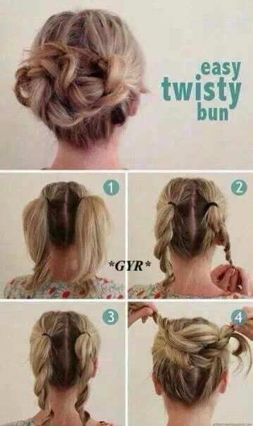 easy twisty bun