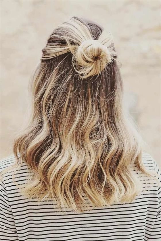 half updo