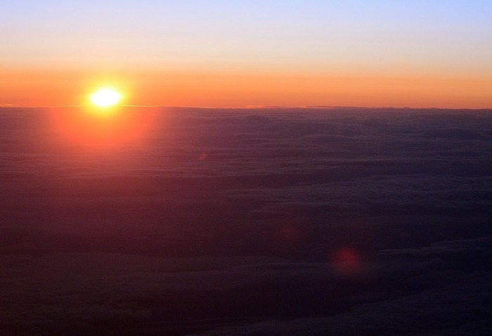 sunrise at north pole