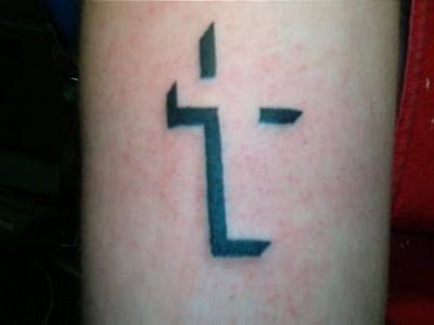 3d cross tattoo