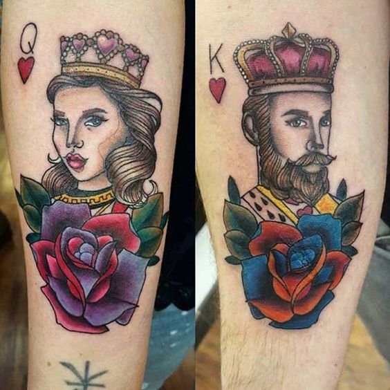 King And Queen Tattoos