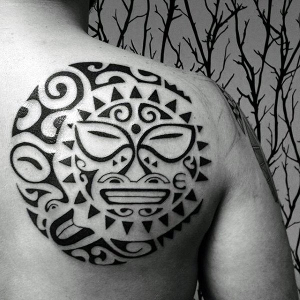 back-tribal-sun-tattoos-for-men